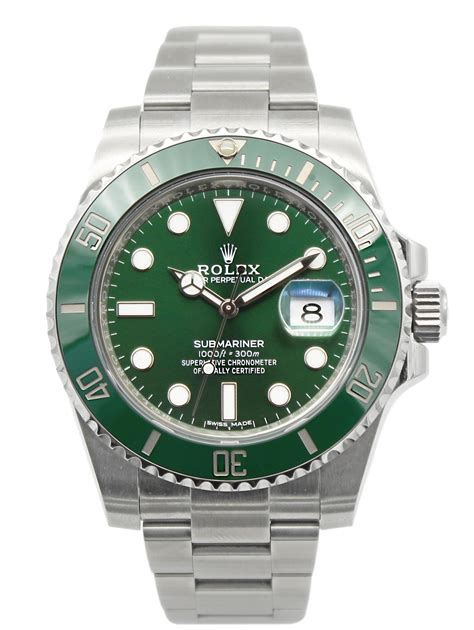 rolex submariner date hulk 116610lv|rolex hulk original price.